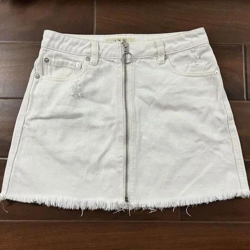 Free-people Women's White Skirt 25"